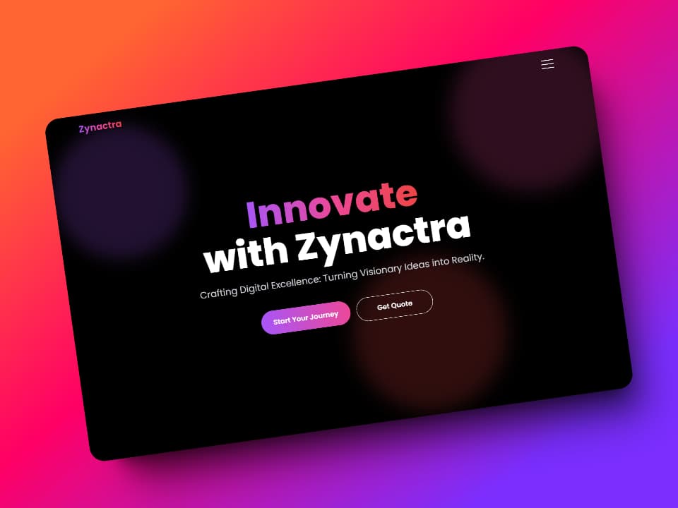 Welcome to Zynactra Digital: Revolutionizing Web Development